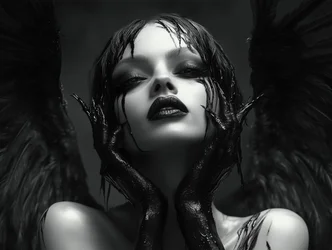 Mysterious Dark Angel