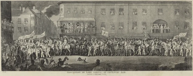 Procession of Lady Godiva at Coventry Fair