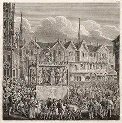 Representation of a Pageant Vehicle at the Time of Performance