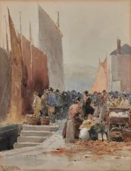 Harbour Scene: Arrival of Fishing Fleet