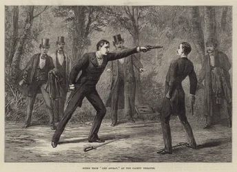 Scene from Led Astray, at the Gaiety Theatre