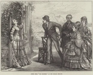 Scene from Old Soldiers at the Strand Theatre