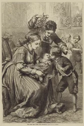 The First Kiss under the Mistletoe