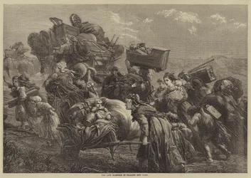 The late Stampede of Peasants into Paris