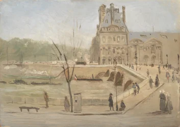 Pont Royal in Paris. Sketch