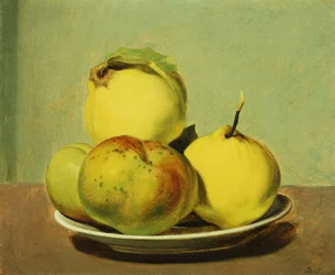 Dish of Apples and Quinces
