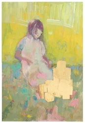 Girl and Building Blocks