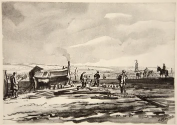 On the Somme: Mud, illustration from 