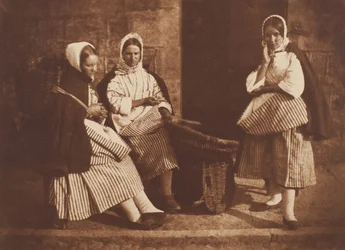 Mrs. Logan and Two Unknown Women, Newhaven, 1843-47, printed c. 1916