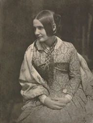 Lady in Flowered Dress