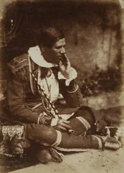 Rev. Peter Jones or Kahkewaquonaby, 1802 - 1856. Indian Chief and Missionary in Canada
