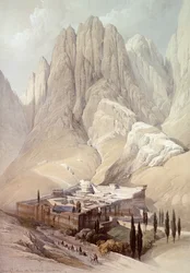 Convent of St. Catherine with Mount Horeb, February 19th 1839, plate 118 from Volume III of 