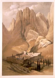 Convent of St. Catherine with Mount Horeb, February 19th 1839, plate 118 from Volume III of 