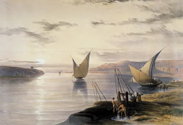 Boats on the Nile