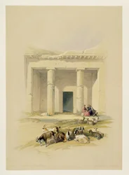 Entrance to the Caves of Bani Hasan, from Egypt and Nubia, Vol.1
