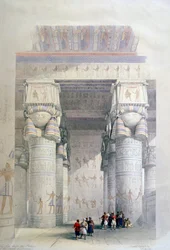 Portico of the Temple of Dendera, 19th century