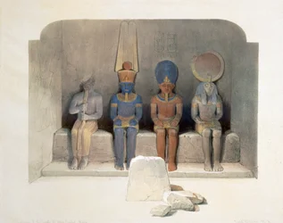 Sanctuary of the Temple of Abu Simbel, Egypt