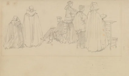 Studies of Figures in a Church