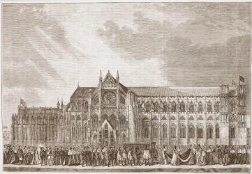 The Coronation Procession of Anne Boleyn to Westminster Abbey, illustration from 