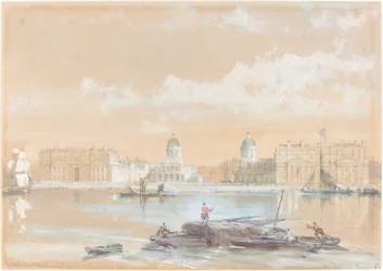 The Naval College from the River at Greenwich