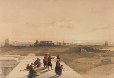 The Ruins of Karnak from the West, from Egypt and Nubia, Vol.1