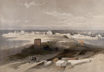 The ancient city of Tyre, taken from the isthmus