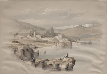 Tiberias, from the Walls, Safet in the Distance