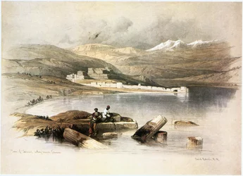 Tiberias, Looking Towards Mount Hermon