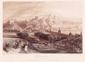 View of Salamanca, Spain, made by David Robert during his trip in 1837