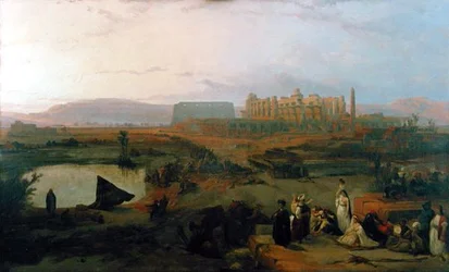 View of the Ruins of Karnak Temple