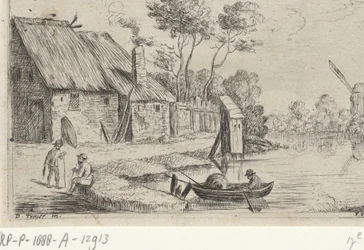 Landscape with Farm and Water