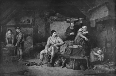 King Alfred in Neatherd Cottage