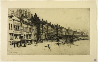 Dinant, plate nine from the Belgian Set