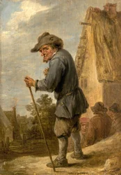 Village Scene with Four Peasants