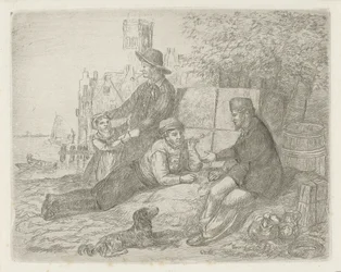 Figures by the Waterside