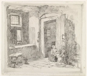 Interior with Open Door