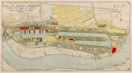 Royal Victoria and Albert and King George V Docks 1934