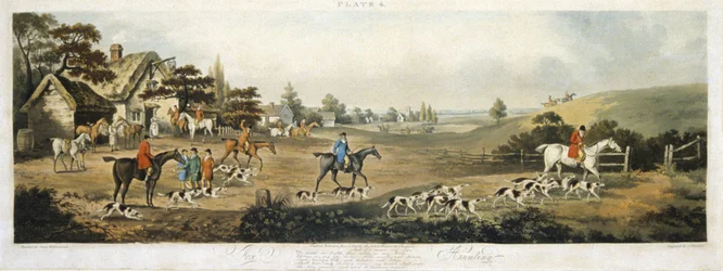 Foxhunting, plate 4 (engraved by Thomas Sutherland)
