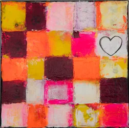 Colorful Grid Heart