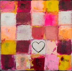 Colorful Heart Grid
