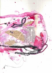 Dynamic Pink Abstract