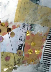 Modern Gold Dot Collage