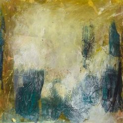 Textured Teal Gold