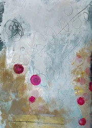 Vibrant Abstract Gold Pink