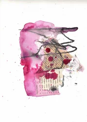 Vibrant Abstract Pink Collage