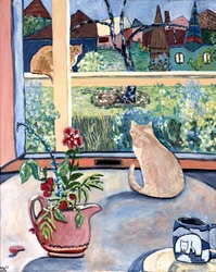 Red Flowers Dark Lines, 2022