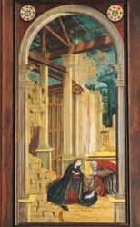 Perspective painted on the rear section of the 16th century choir, Church of Saint Jerome, Biella