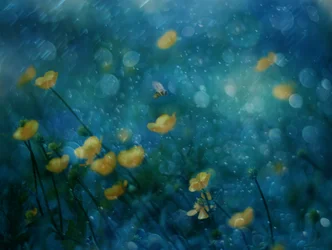 Dreamy Yellow Flowers