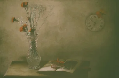 Faded Flowers And Time