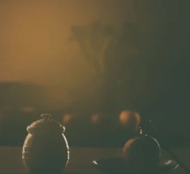 Warm Honey Apple Still Life